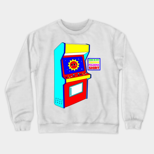 This This Is My Gaming Pajama Shirt 2. Retro Crewneck Sweatshirt by Megadorim